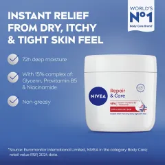 Nivea Hydrating body cream 15% Repair & Care 400 ml thumbnail 2