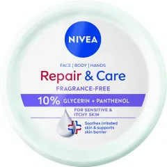 Nivea Moisturizing body cream for sensitive skin Repair & Care 400 ml thumbnail 2