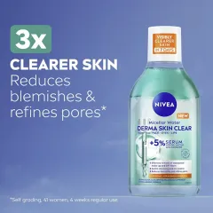 Nivea Derma Skin Clear Micellar Water (Micellar Water) 400 ml thumbnail 2