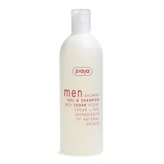 Ziaja Red Cedar Men Shower Gel and Shampoo (Gel & Shampoo) 400 ml thumbnail 1