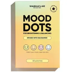 Breakout+aid Mood Dots topical acne treatment patches with niacinamide 48 pcs thumbnail 3