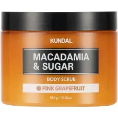 KUNDAL Macadamia & Sugar Pink Grapefruit Body Scrub thumbnail 2