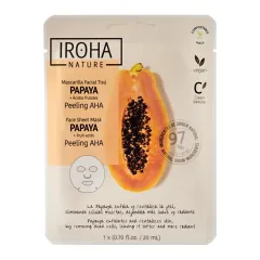 Iroha Papaya Peeling AHA Face Sheet Mask thumbnail 1