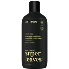 Attitude Men´s 2in1 Volume Shampoo and Conditioner Super Leaves Amber & Citrus (Shampoo & Conditioner) 415 ml thumbnail 2
