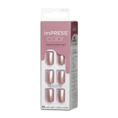 Kiss Kiss Self-adhesive nails imPRESS Color Paralyzed Pink 30 pcs thumbnail 2