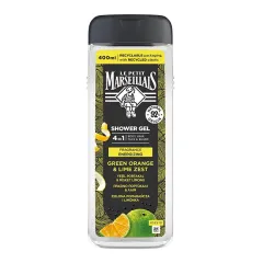 Le Petit Marseillais Shower gel for body, face, hair and beard Green Orange & Lime Zest 400 ml thumbnail 1
