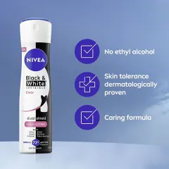 Nivea Antiperspirant spray Black & White Anti-Perspirant 250 ml thumbnail 6