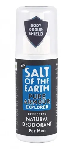 Salt Of The Earth Natural Deodorant for Men Pure Armor Explorer ( Natura l Deodorant) 100 ml thumbnail 1