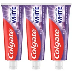 Colgate Advanced White Purple Trio Toothpaste 3 x thumbnail 3