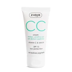 Ziaja CC cream for irritated and sensitive skin with enlarged veins SPF 10 (CC Cream) 50 ml thumbnail 1