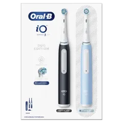 ORAL-B Electric toothbrush Series iO 3 Duo Black/Ice Blue 2 pcs thumbnail 3