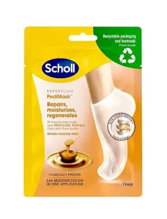 Scholl Moisturizing foot mask with manuka honey Expert Care PediMask™ (Foot Mask With Manuka Honey) 1 pair thumbnail 1