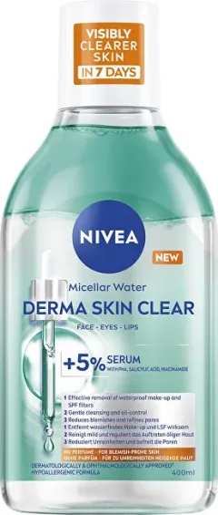 Nivea Derma Skin Clear Micellar Water (Micellar Water) 400 ml thumbnail 1