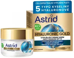Astrid Anti-wrinkle filling day cream with gold proteins SPF 10 Hyaluronic Gold 50 ml thumbnail 1