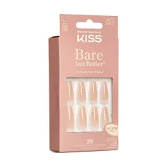 Kiss Kiss Adhesive nails Bare but Better Nails - Nude Drama 28 pcs thumbnail 2