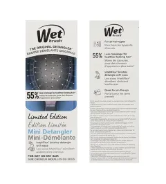 Wet Brush hairbrush Chrome Holographic Mini Detangler thumbnail 1