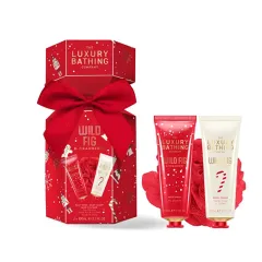Grace Cole Fig & Cranberry Body Care Gift Set with Sponge 3 pcs thumbnail 1
