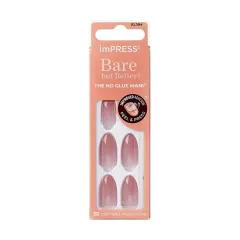 Kiss Adhesive nails ImPRESS Bare but Better MA - Serenity 30 pcs thumbnail 1