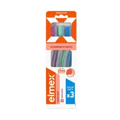 Elmex Toothbrush Super Soft Multipack 3 pcs thumbnail 1