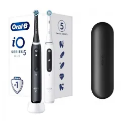 ORAL-B Electric toothbrush iO Series 5 Matt Black + Quite White Duo Pack thumbnail 1