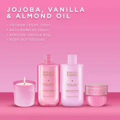 Baylis & Harding Body Care Gift Set with Jojoba, Vanilla & Almond Oil Candle 4 pcs thumbnail 4