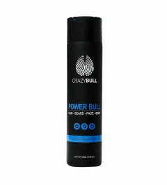 CrazyBull multifunkční šampon 4 v 1 na vlasy, vousy, obličej a tělo 250 ml Power Bull Hair-Beard-Face-Body Shampoo thumbnail 1