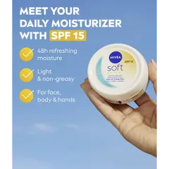 Nivea Moisturizing cream with UV protection SPF 15 Soft (Daily UV Cream) 100 ml thumbnail 2