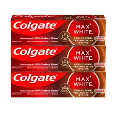 Colgate Toothpaste Max White Coffee, Tea, Wine 3 x thumbnail 2