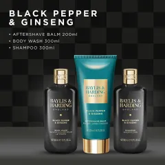 Baylis & Harding Black Pepper & Ginseng Body Care Gift Set 3 pcs thumbnail 2