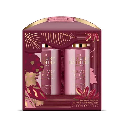 Velvet Plum &amp; Soft Suede Body Care Gift Set 3 pcs