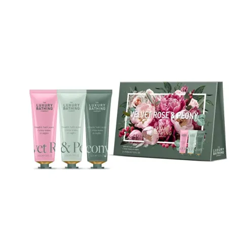 Rose &amp; Peony Hand Cream Gift Set 3 pcs