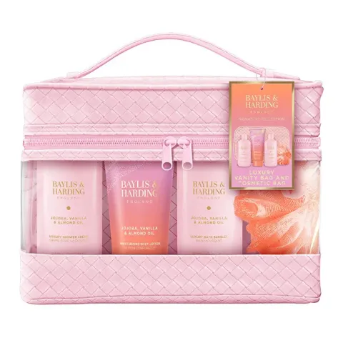 Gift Set Jojoba, Vanilla &amp; Almond Oil Set of 4 pcs