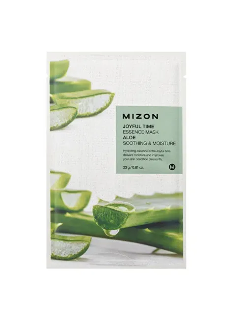 3D Face Mask with Aloe Vera for Calming and Hydration of the Face Joyful Time (Essence Mask Aloe) 23 g