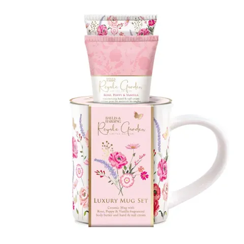 Royale Garden body care gift set in a mug 2 pcs