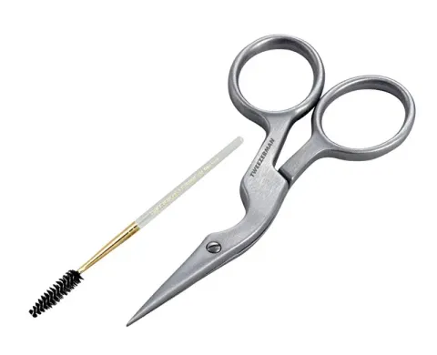 Tweezerman Brow Shaping Scissors &amp; Brush Stainless Steel
