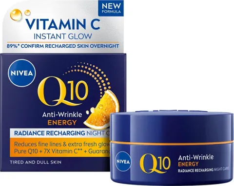 Energizing night cream against wrinkles Q10 Energy (Cream) 50 ml