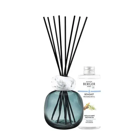 Gift set aroma diffuser Mineral Blue + Pure White Tea refill 180 ml