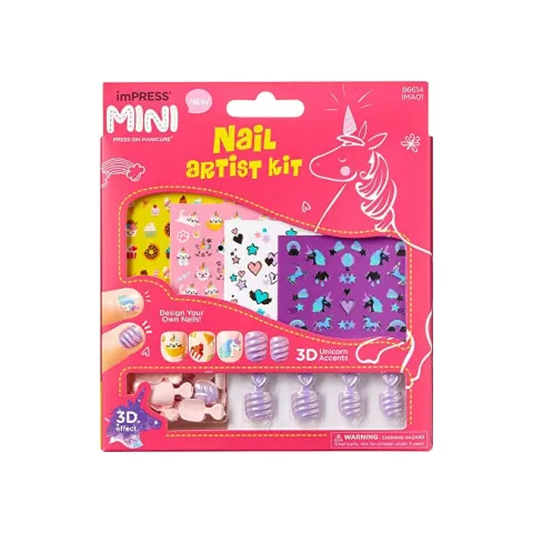 Kiss Self-adhesive nails for children imPRESS Kids Nail Artist Kit Dirbtiniai nagai