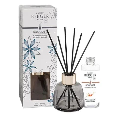 Gift set aroma diffuser Rosalie gray + refill Intense glitter 90 ml