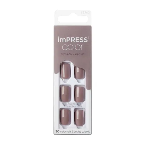Kiss Self-adhesive nails imPRESS Color Taupe Prize 30 pcs