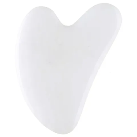 Massage plate Guasha white jadeite