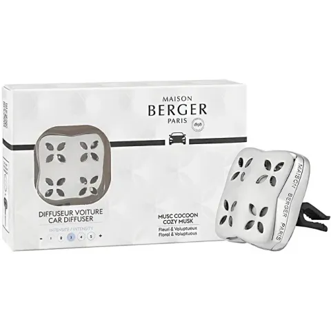 Gift set car diffuser Cosy Silver + refill Cozy Musk