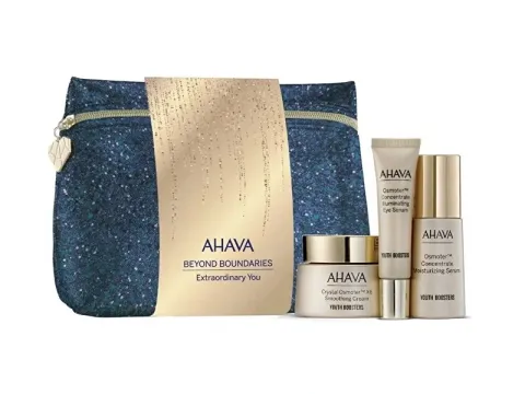 Ahava Extraordinary You Set Ahava: Crystal Osmoter X6, Smoothing, Cream, For Face, 50 ml + Osmoter Concetrate, Illuminating, Eye Serum, 15 ml + Osmoter Concetrate, Moisturising, Serum, For Face, 30 ml
