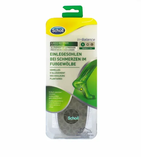 In-balance arch pain relief insole small