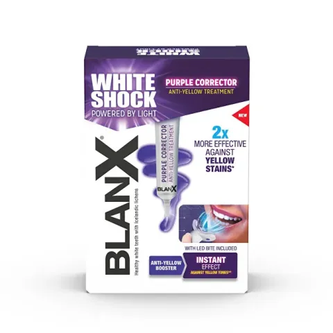 Teeth Whitening Kit White Shock Purple Treatment + LED 20 ml