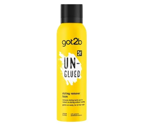 Styling product removal foam