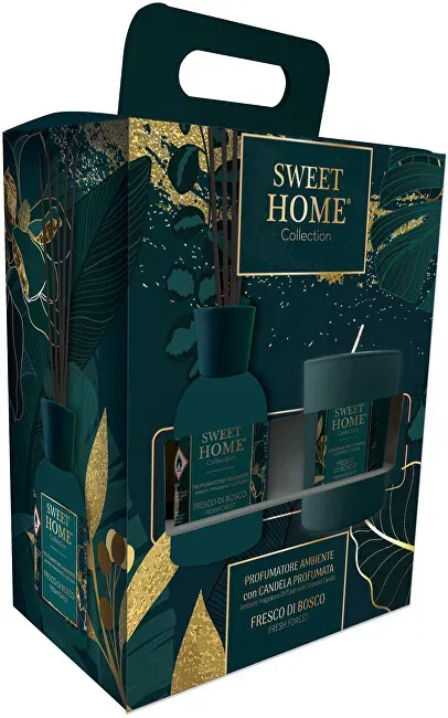 Gift set of aroma diffuser with candle Fresh Forest