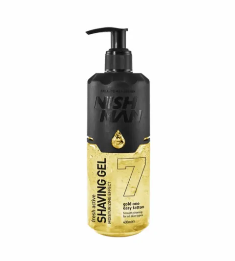 transparentní holicí gel 400 ml Shaving Gel Gold One