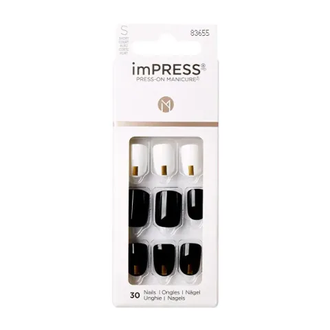 Kiss Self-adhesive nails imPRESS Nails Midnight Drive 30 pcs