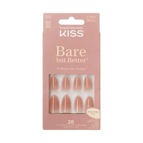 Bare-But-Better Gel Nails 28 pcs